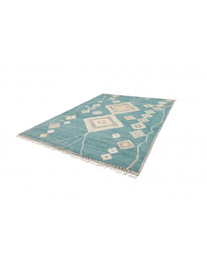 Tappeto blu bianco 243x310