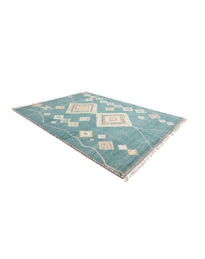 Tappeto blu bianco 243x310