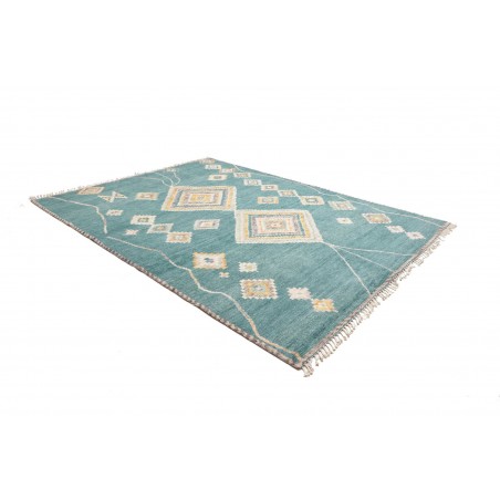 Tappeto blu bianco 243x310
