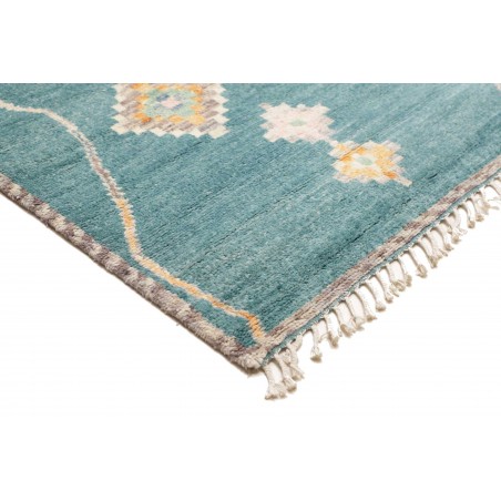 Tappeto blu bianco 243x310