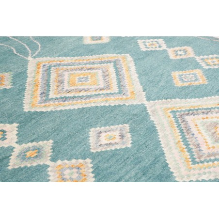 Tappeto blu bianco 243x310