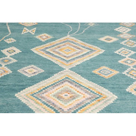 Tappeto blu bianco 243x310