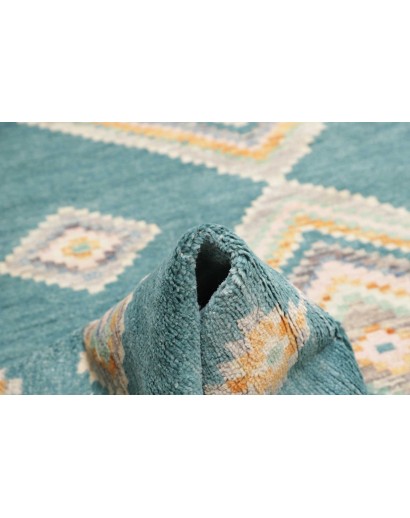 Tappeto blu bianco 243x310