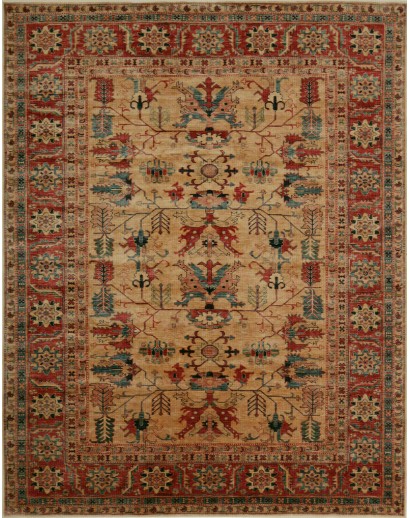 Tappeto Kazak Fine Pakistan marrone grigio 243x310