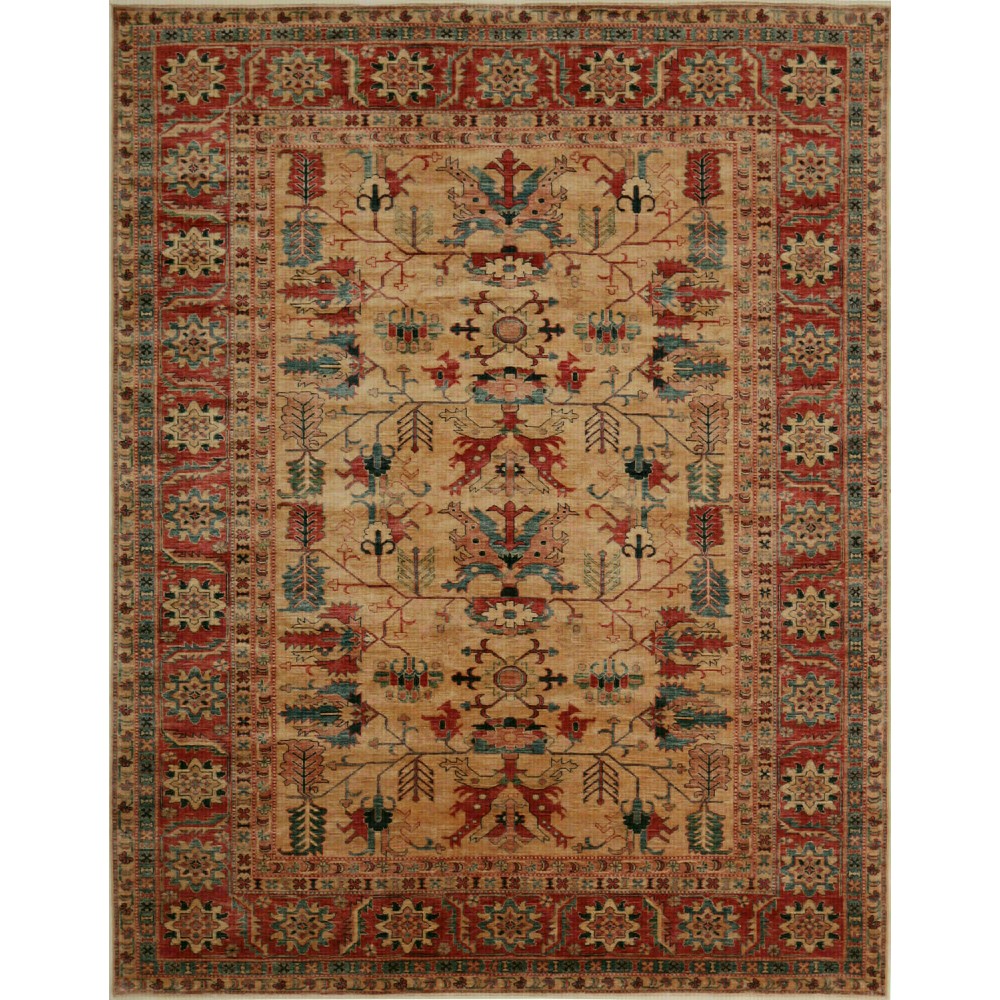 Tappeto Kazak Fine Pakistan marrone grigio 243x310 Tappeto Kazak Fine Pakistan marrone grigio 243x310