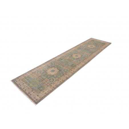 Tappeto Mamlouk Pakistan bianco grigio 79x299