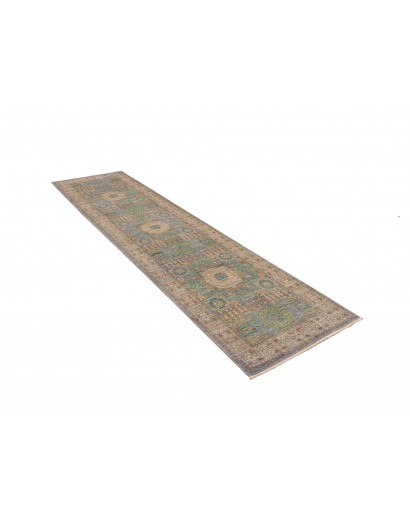 Tappeto Mamlouk Pakistan bianco grigio 79x299