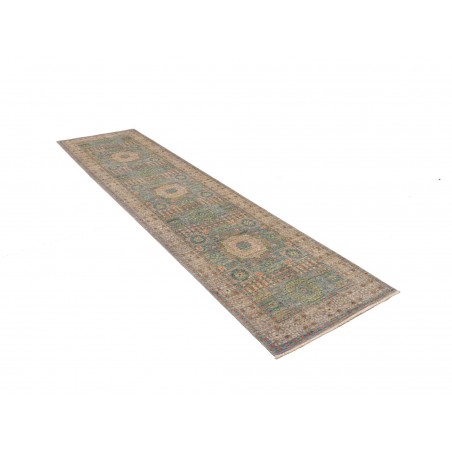 Tappeto Mamlouk Pakistan bianco grigio 79x299