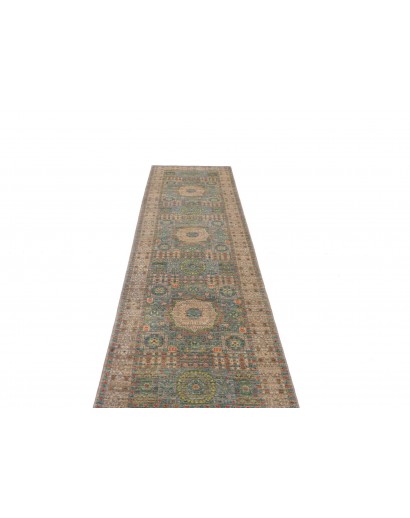 Tappeto Mamlouk Pakistan bianco grigio 79x299