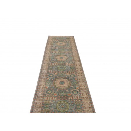 Tappeto Mamlouk Pakistan bianco grigio 79x299