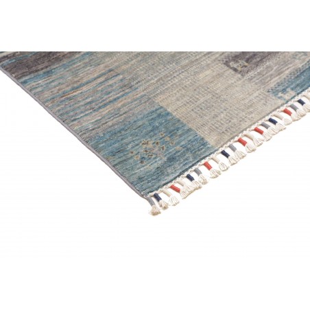 Tappeto Siva Pakistan azzurro bianco 76x294