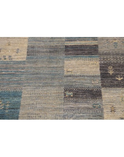 Tappeto Siva Pakistan azzurro bianco 76x294