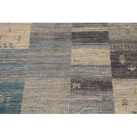 Tappeto Siva Pakistan azzurro bianco 76x294