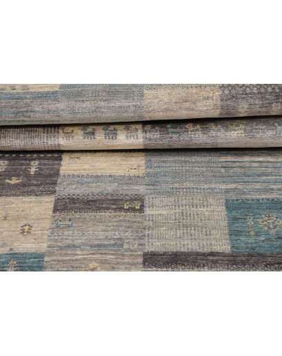 Tappeto Siva Pakistan azzurro bianco 76x294