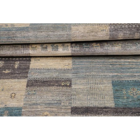 Tappeto Siva Pakistan azzurro bianco 76x294