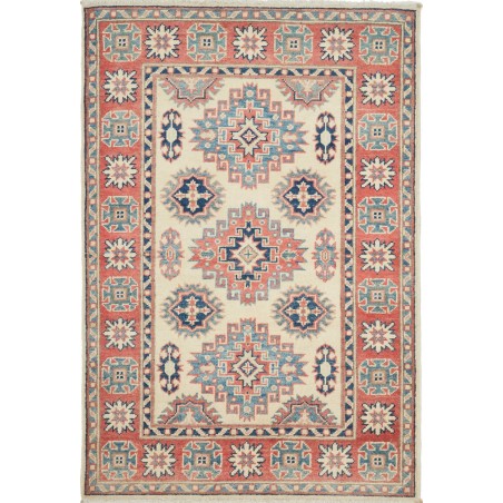 Tappeto Kazak Afghanistan marrone azzurro 85x128