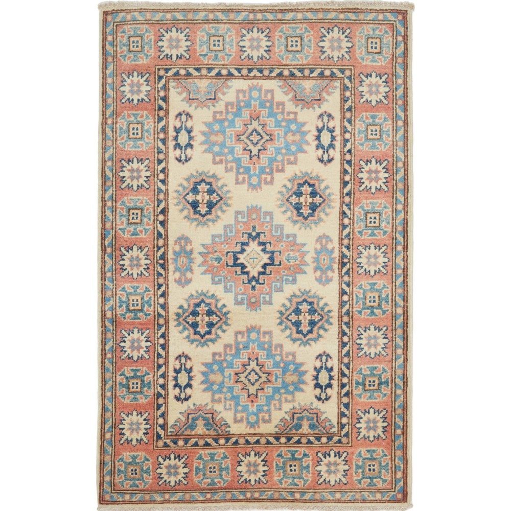 Tappeto Kazak Afghanistan marrone 84x133 Tappeto Kazak Afghanistan marrone 84x133