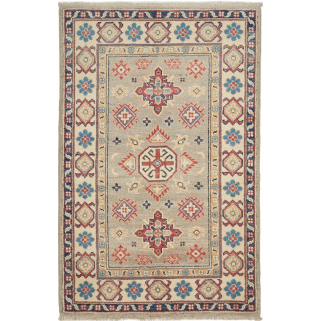 Tappeto Kazak Afghanistan marrone azzurro 83x125