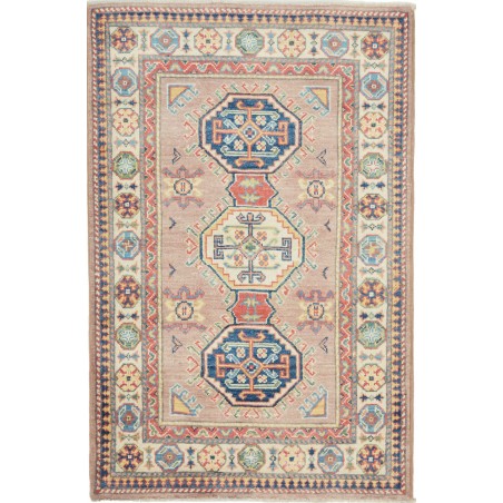 Tappeto Kazak Afghanistan marrone beige 82x126