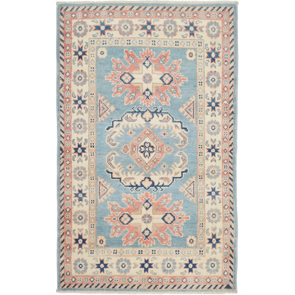 Tappeto Kazak Afghanistan beige 79x130 Tappeto Kazak Afghanistan beige 79x130