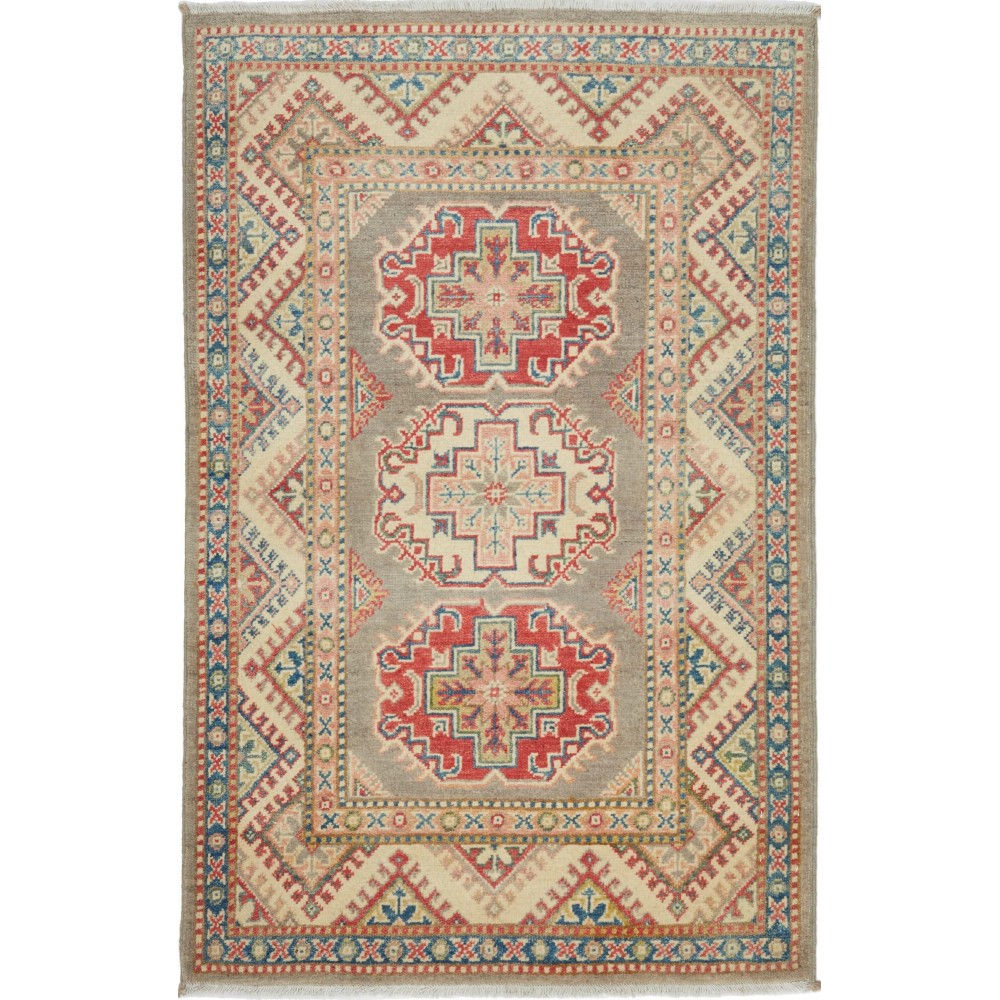 Tappeto Kazak Afghanistan marrone 81x126 Tappeto Kazak Afghanistan marrone 81x126