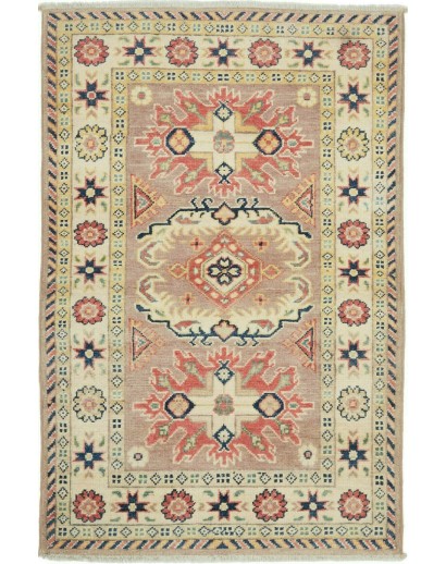 Tappeto Kazak Afghanistan marrone grigio 80x124