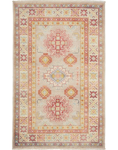 Tappeto Kazak Afghanistan marrone beige 83x125