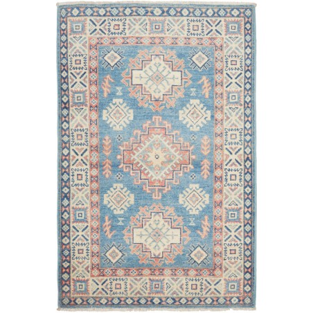 Tappeto Kazak Afghanistan beige grigio 82x127