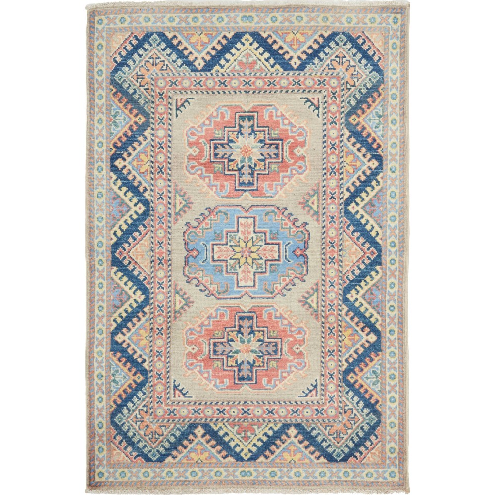 Tappeto Kazak Afghanistan beige 86x130 Tappeto Kazak Afghanistan beige 86x130