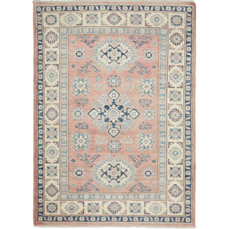 Tappeto Kazak Afghanistan beige azzurro 99x139