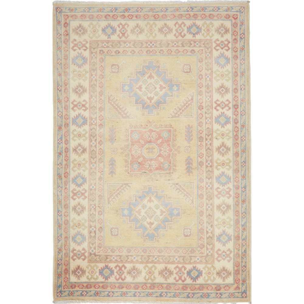 Tappeto Kazak Afghanistan beige 98x147 Tappeto Kazak Afghanistan beige 98x147