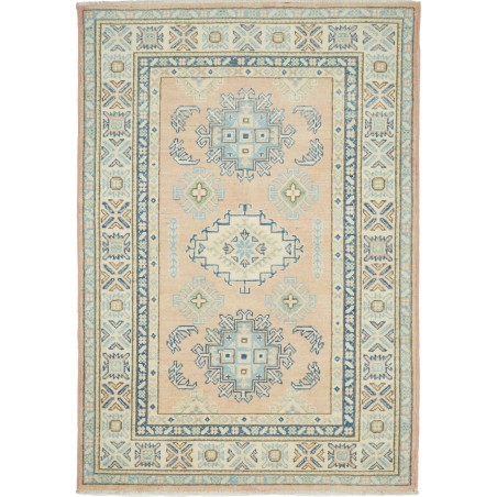 Tappeto Kazak Afghanistan beige grigio 102x147