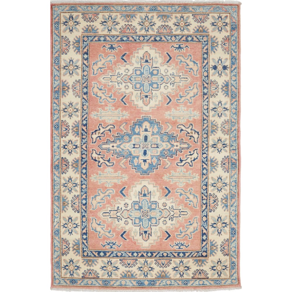 Tappeto Kazak Afghanistan beige grigio 101x155