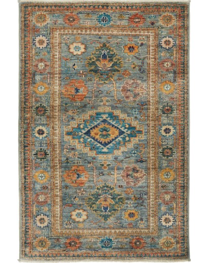 Tappeto Kazak Fine Pakistan bianco 83x126