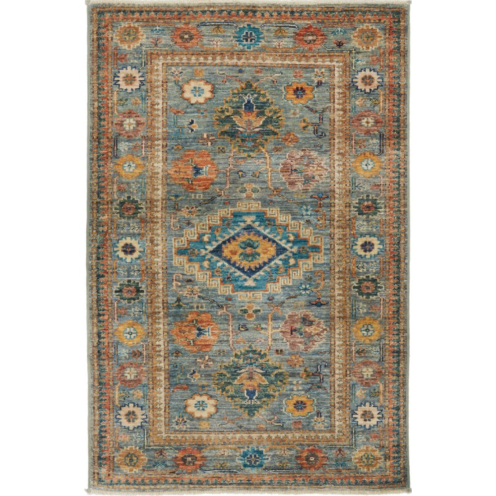 Tappeto Kazak Fine Pakistan bianco 83x126 Tappeto Kazak Fine Pakistan bianco 83x126