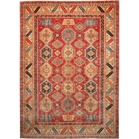Tappeto Kazak Fine Pakistan arancione grigio 267x362