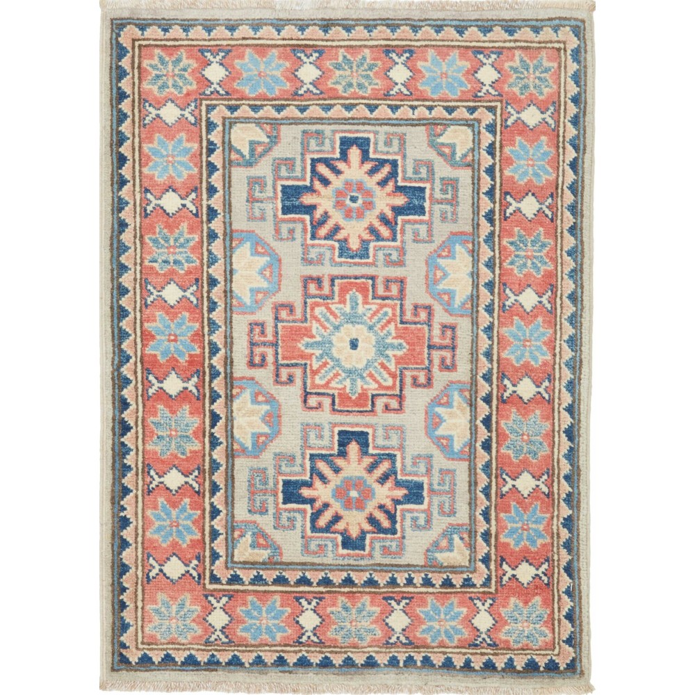 Tappeto Kazak Afghanistan marrone beige 64x88 Tappeto Kazak Afghanistan marrone beige 64x88