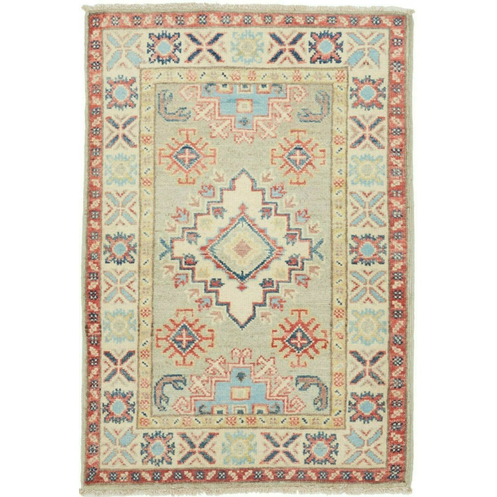 Tappeto Kazak Afghanistan marrone 62x91 Tappeto Kazak Afghanistan marrone 62x91