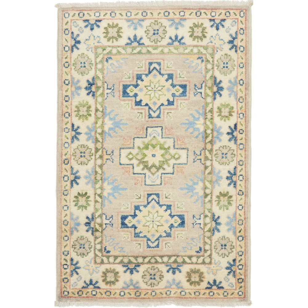 Tappeto Kazak Afghanistan beige giallo 62x93 Tappeto Kazak Afghanistan beige giallo 62x93