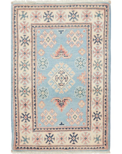 Tappeto Kazak Afghanistan beige bianco 61x94