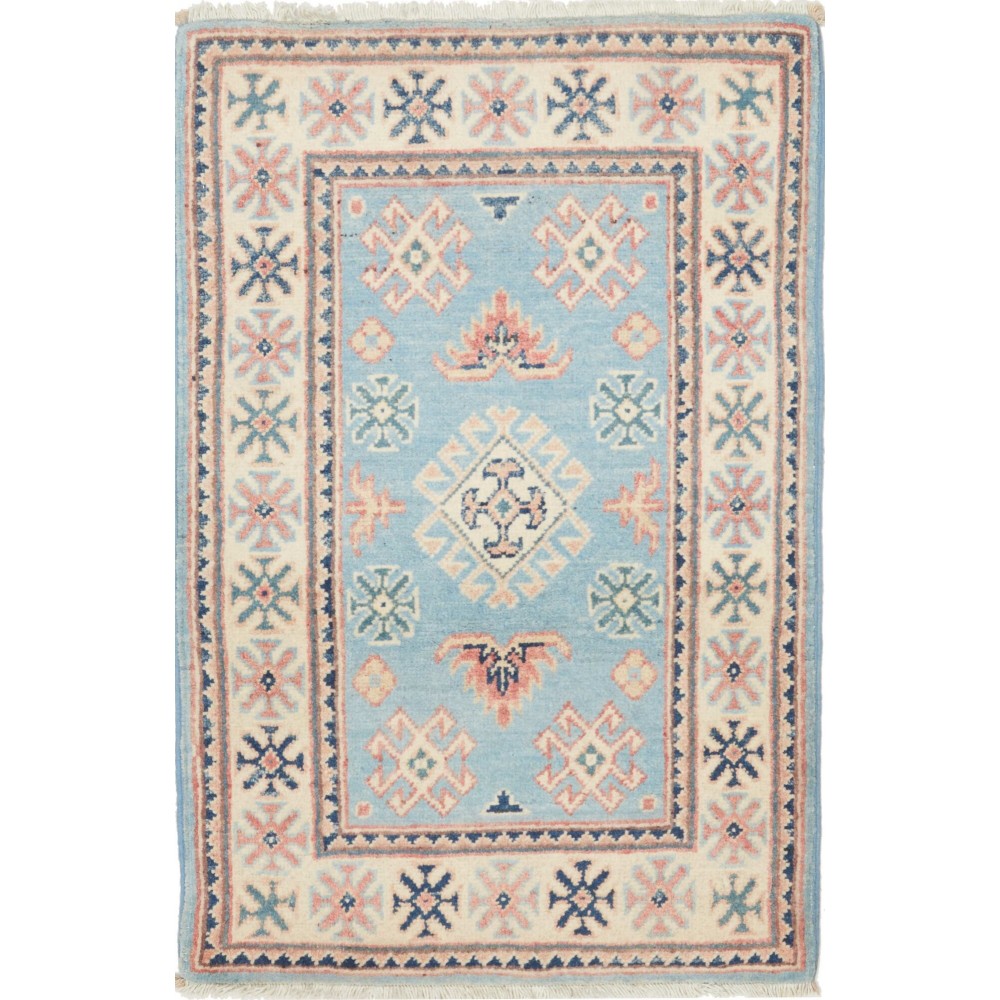 Tappeto Kazak Afghanistan beige bianco 61x94 Tappeto Kazak Afghanistan beige bianco 61x94