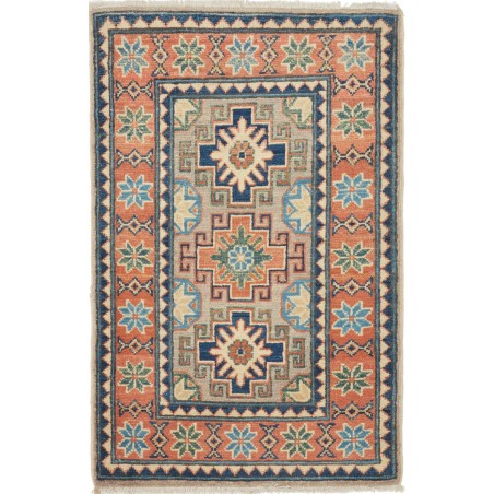 Tappeto Kazak Afghanistan marrone grigio 62x94