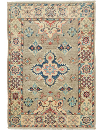 Tappeto Kazak Afghanistan marrone grigio 63x91