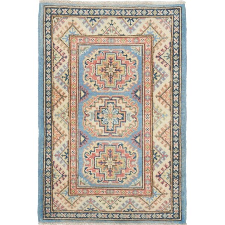 Tappeto Kazak Afghanistan azzurro 61x89