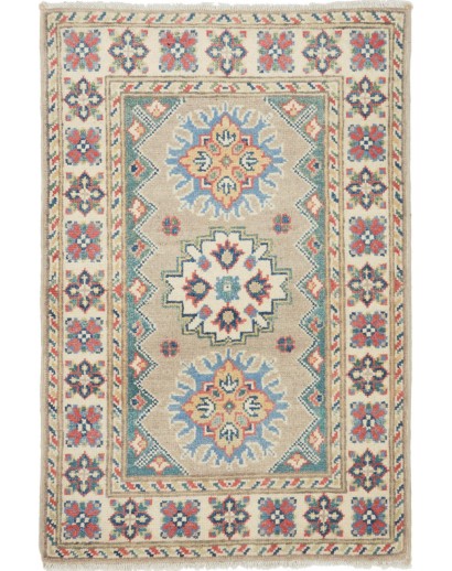 Tappeto Kazak Afghanistan azzurro beige 62x94