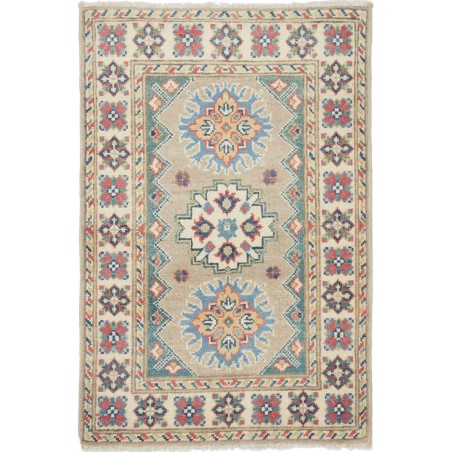 Tappeto Kazak Afghanistan azzurro beige 62x94