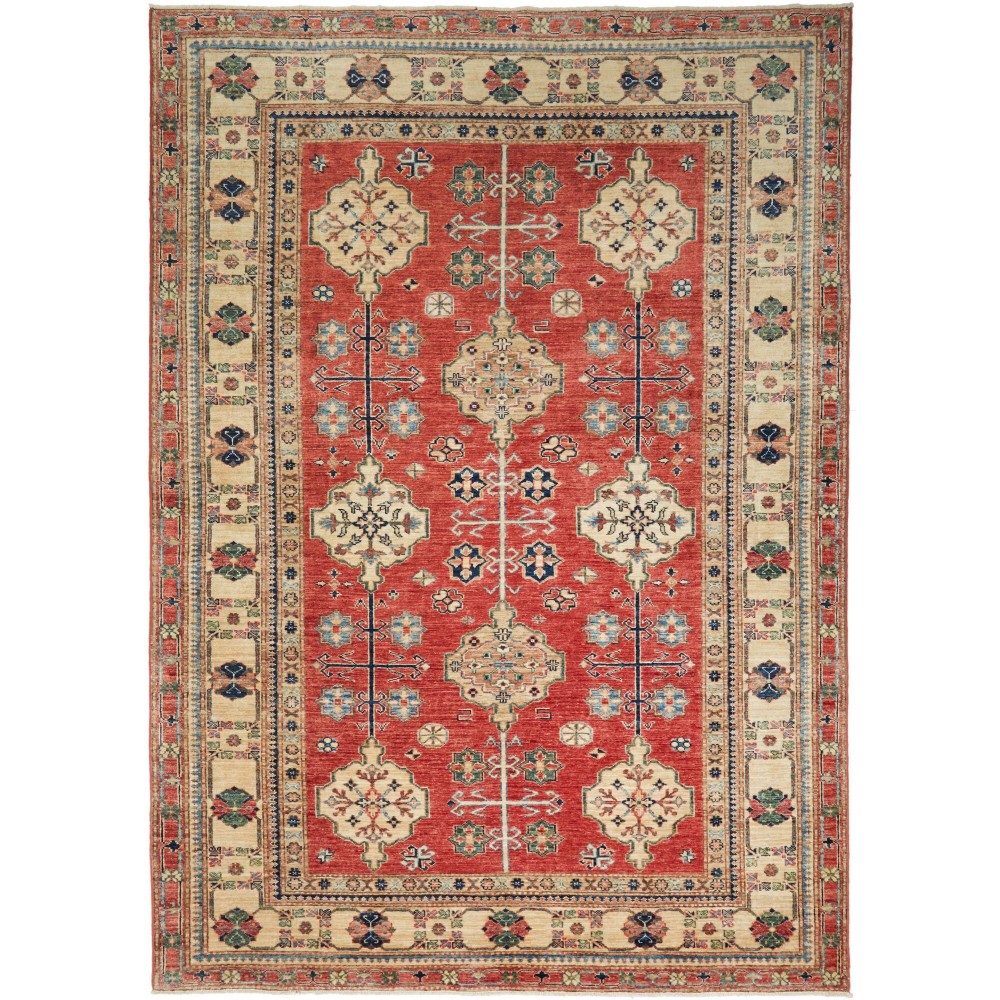 Tappeto Kazak Fine Pakistan marrone grigio 173x245 Tappeto Kazak Fine Pakistan marrone grigio 173x245