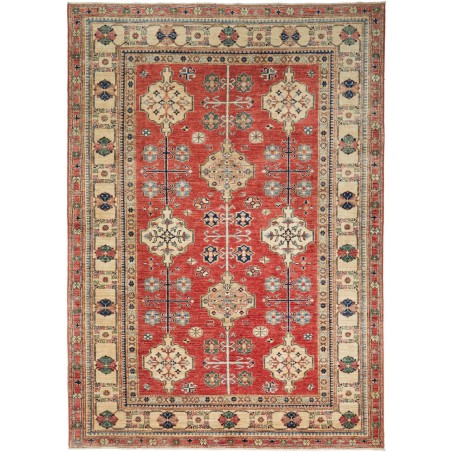 Tappeto Kazak Fine Pakistan marrone grigio 173x245