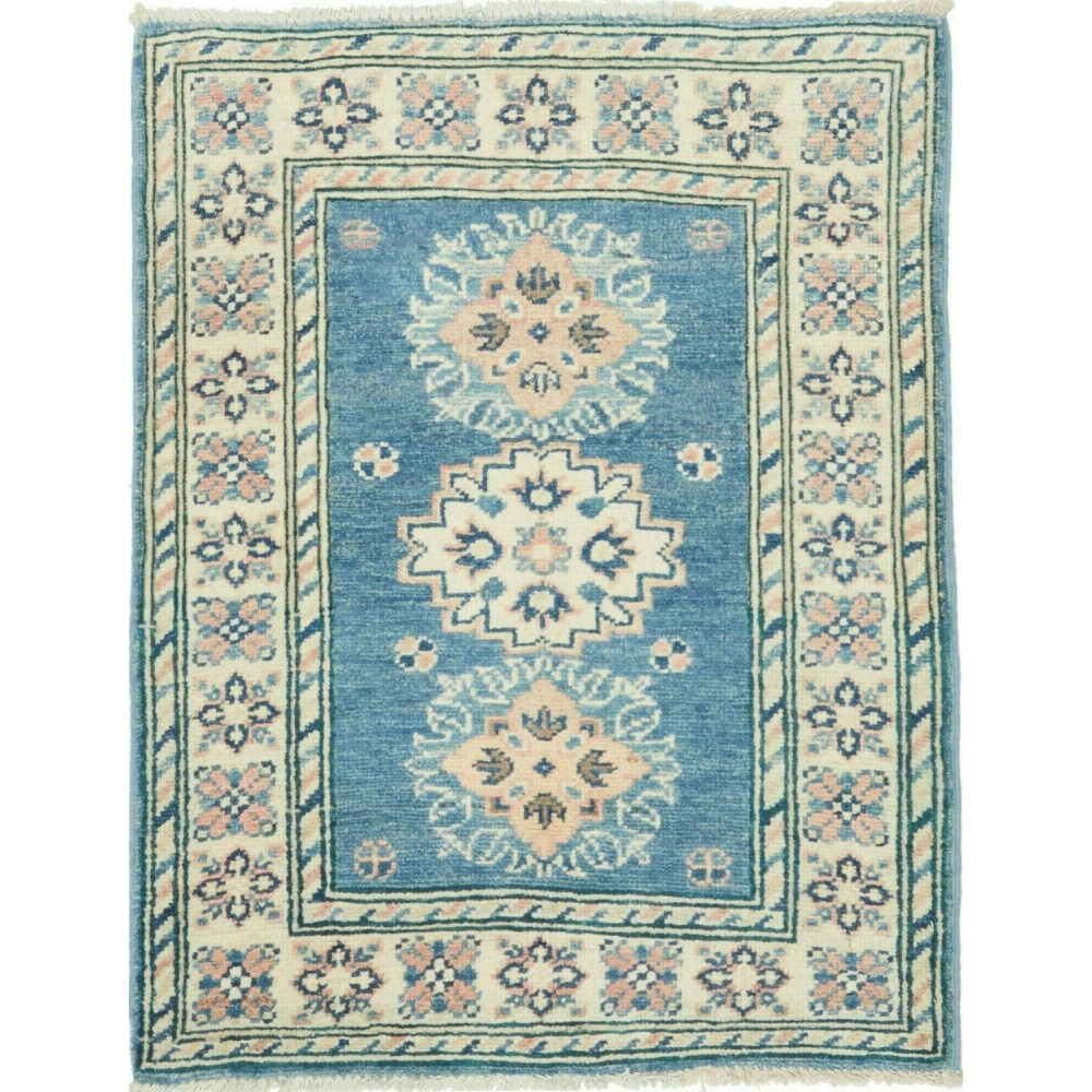 Tappeto Kazak Afghanistan beige grigio 64x83