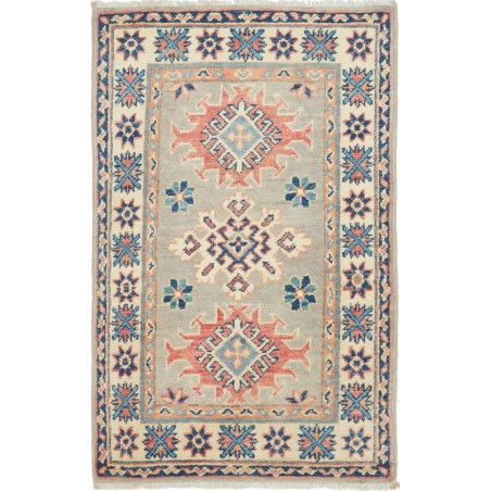 Tappeto Kazak Afghanistan marrone azzurro 60x96